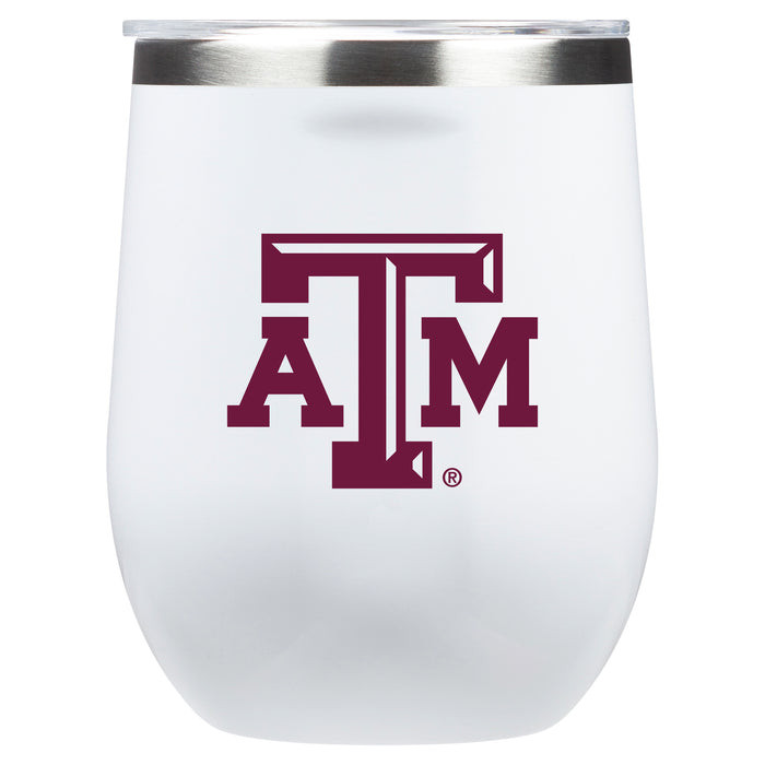 Corkcicle Stemless Wine Glass with Texas A&M Aggies Primary Logo