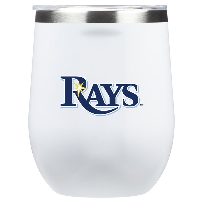Corkcicle Stemless Wine Glass with Tampa Bay Rays Primary Logo