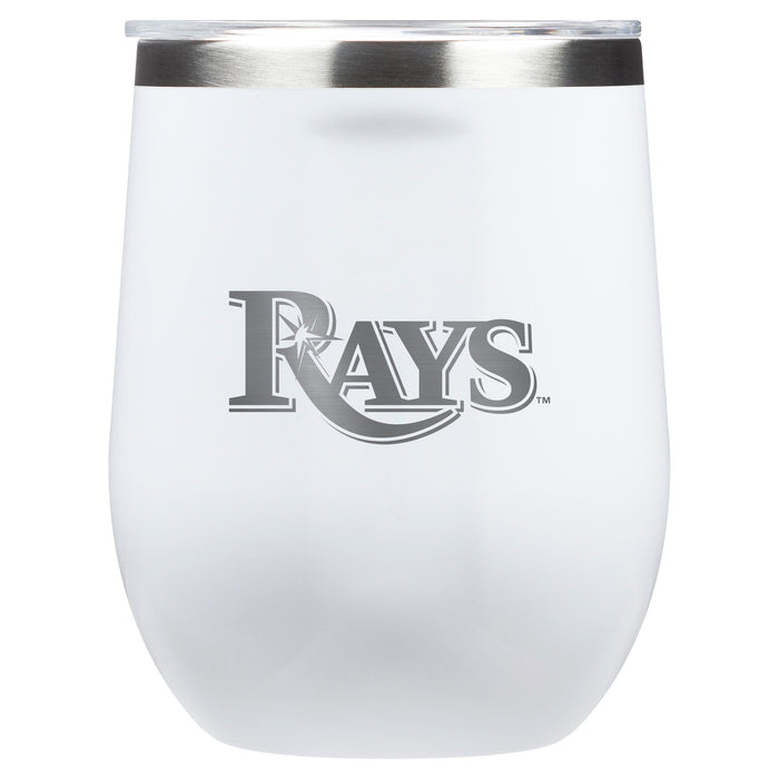 Corkcicle Stemless Wine Glass with Tampa Bay Rays Primary Logo