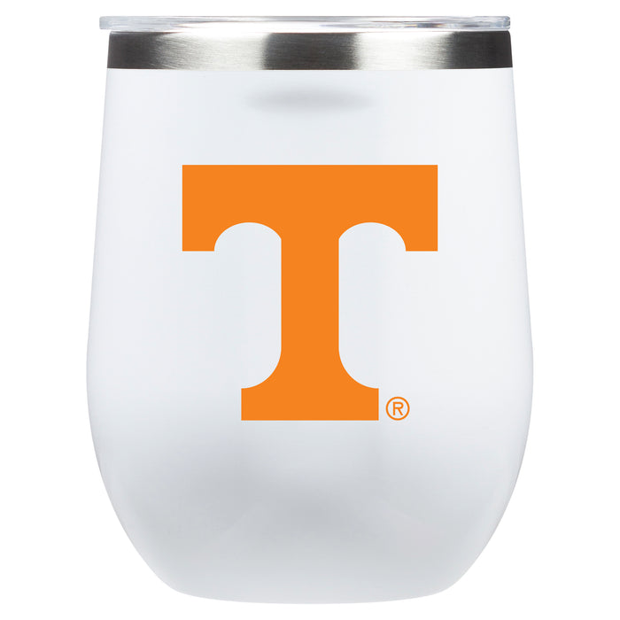 Corkcicle Stemless Wine Glass with Tennessee Vols Primary Logo