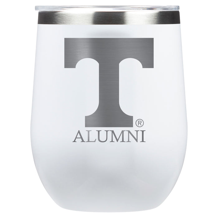 Corkcicle Stemless Wine Glass with Tennessee Vols Alumnit Primary Logo