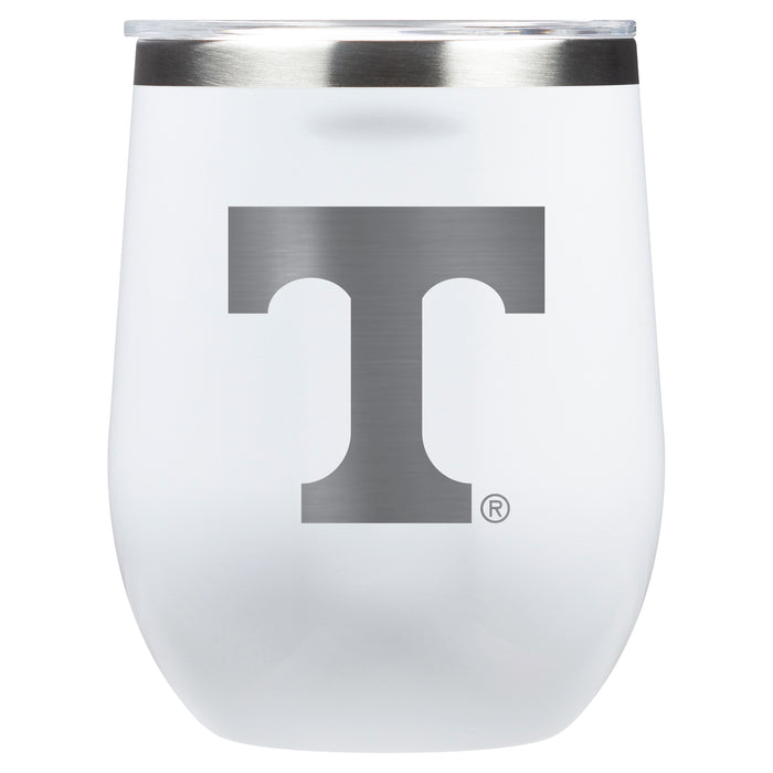 Corkcicle Stemless Wine Glass with Tennessee Vols Primary Logo