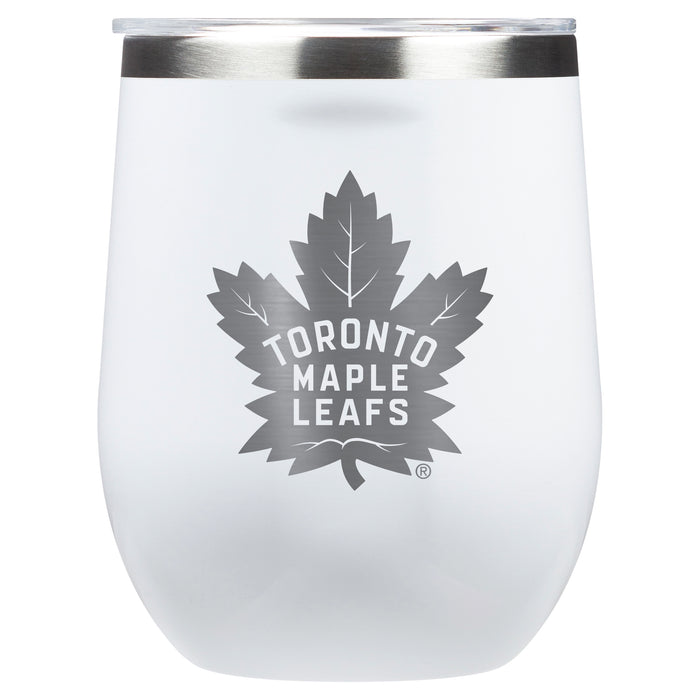 Corkcicle Stemless Wine Glass with Toronto Maple Leafs Primary Logo