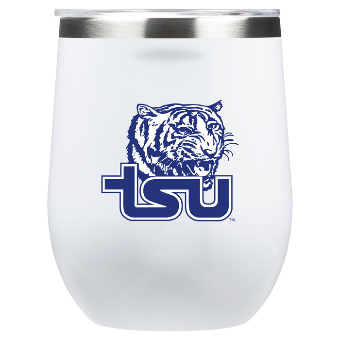 Corkcicle Stemless Wine Glass with Tennessee State Tigers Primary Logo