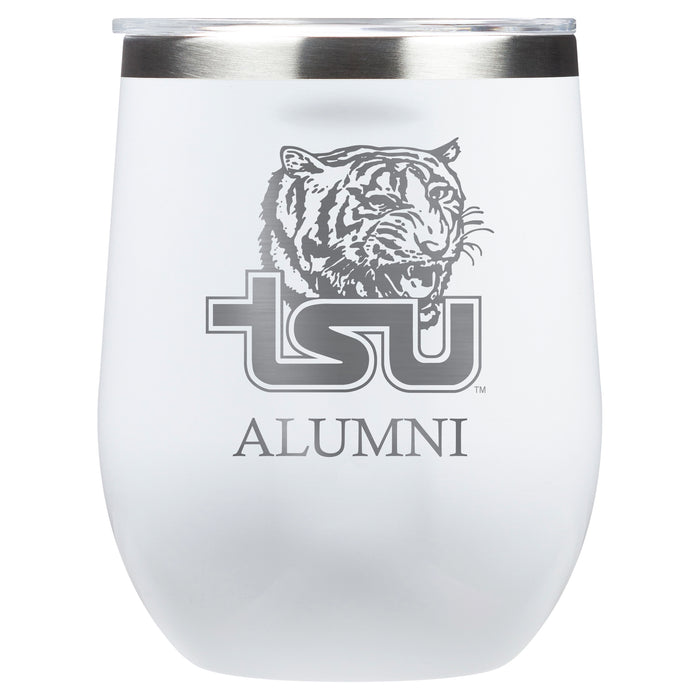 Corkcicle Stemless Wine Glass with Tennessee State Tigers Alumnit Primary Logo