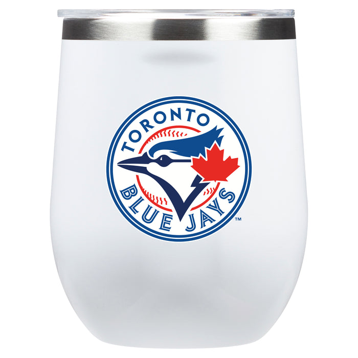 Corkcicle Stemless Wine Glass with Toronto Blue Jays Primary Logo