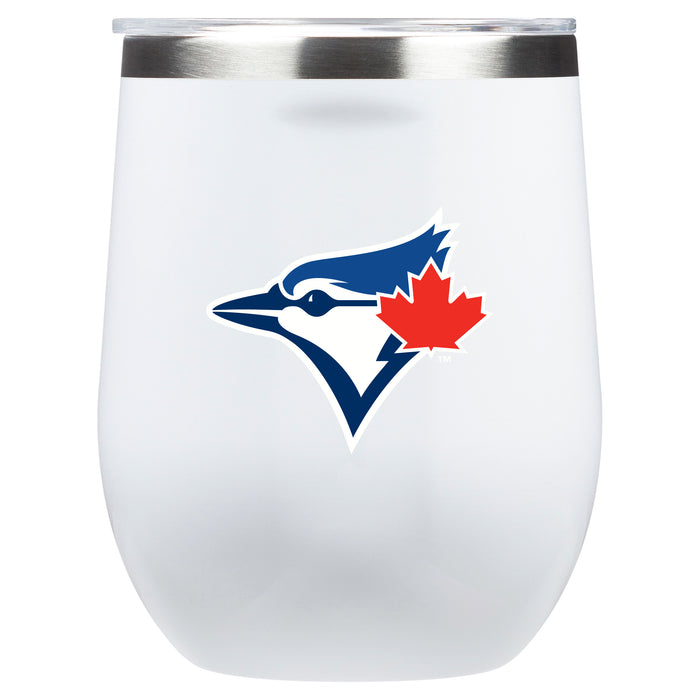 Corkcicle Stemless Wine Glass with Toronto Blue Jays Secondary Logo