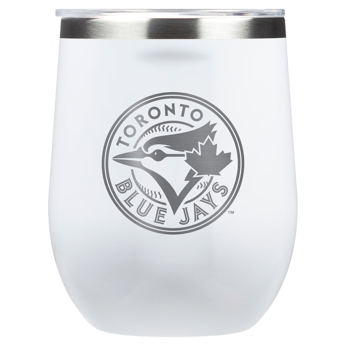 Corkcicle Stemless Wine Glass with Toronto Blue Jays Primary Logo