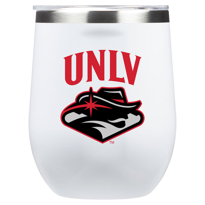 Corkcicle Stemless Wine Glass with UNLV Rebels Primary Logo