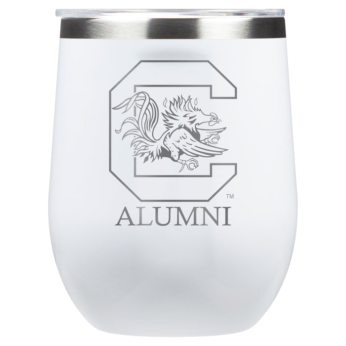 Corkcicle Stemless Wine Glass with South Carolina Gamecocks Alumnit Primary Logo