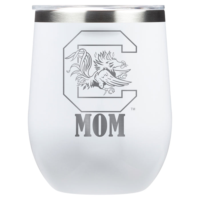 Corkcicle Stemless Wine Glass with South Carolina Gamecocks Mom Primary Logo