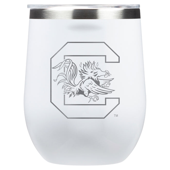 Corkcicle Stemless Wine Glass with South Carolina Gamecocks Primary Logo