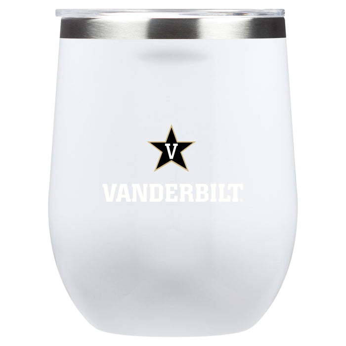 Corkcicle Stemless Wine Glass with Vanderbilt Commodores Secondary Logo