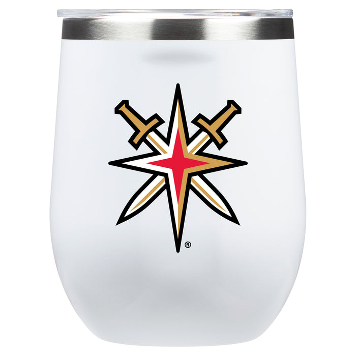 Corkcicle Stemless Wine Glass with Vegas Golden Knights Secondary Logo