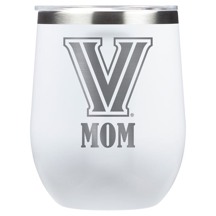Corkcicle Stemless Wine Glass with Villanova University Mom Primary Logo