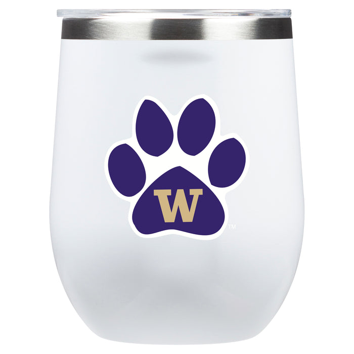 Corkcicle Stemless Wine Glass with Washington Huskies Secondary Logo