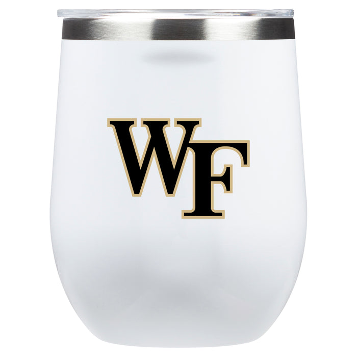 Corkcicle Stemless Wine Glass with Wake Forest Demon Deacons Primary Logo