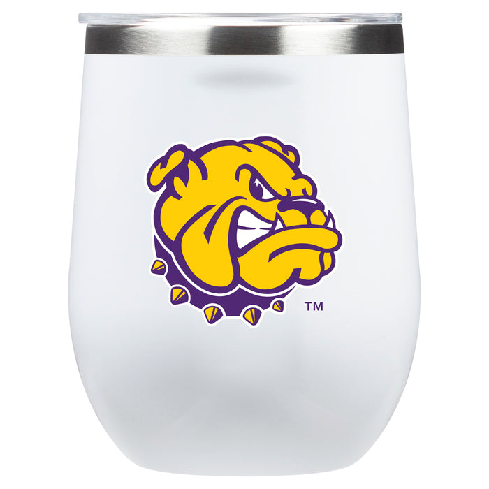 Corkcicle Stemless Wine Glass with Western Illinois University Leathernecks Secondary Logo