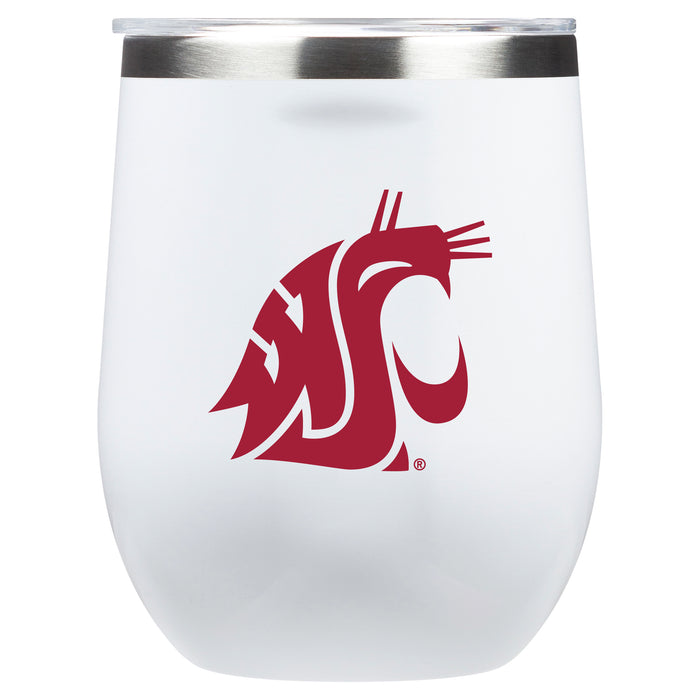 Corkcicle Stemless Wine Glass with Washington State Cougars Primary Logo