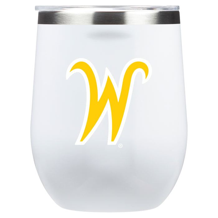 Corkcicle Stemless Wine Glass with Wichita State Shockers Secondary Logo