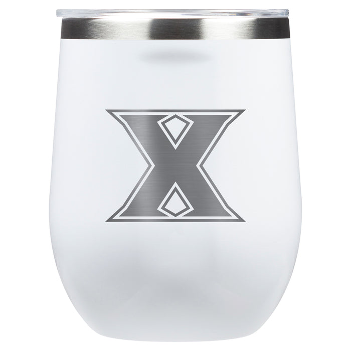 Corkcicle Stemless Wine Glass with Xavier Musketeers Primary Logo