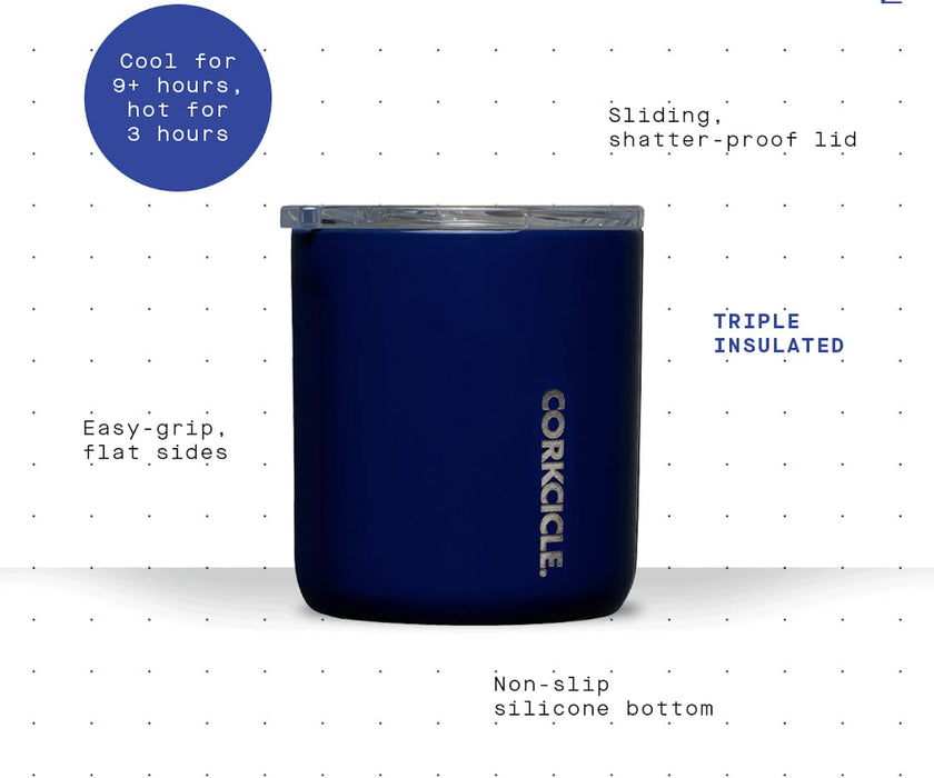 Corkcicle Insulated Buzz Cup with Colorado Rockies Etched Secondary Logo