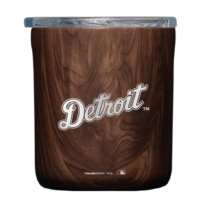 Corkcicle Insulated Buzz Cup with Detroit Tigers Etched Wordmark Logo