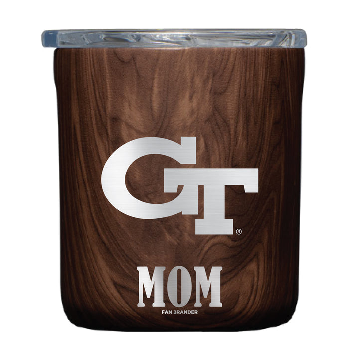 Corkcicle Insulated Buzz Cup Georgia Tech Yellow Jackets Mom Primary Logo