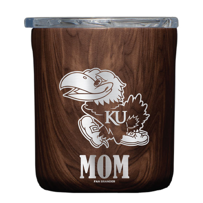 Corkcicle Insulated Buzz Cup Kansas Jayhawks Mom Primary Logo