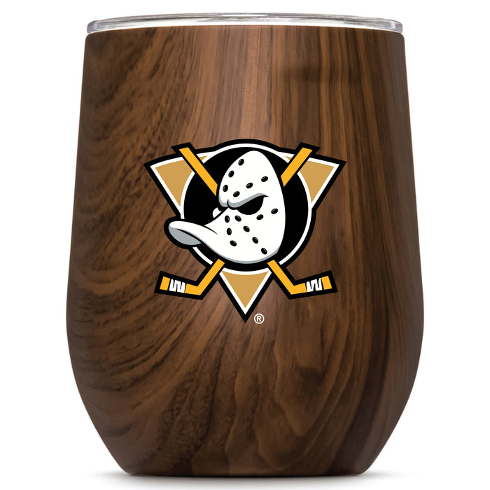 Corkcicle Stemless Wine Glass with Anaheim Ducks Secondary Logo