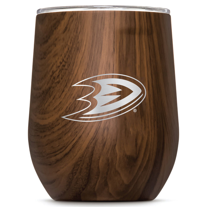 Corkcicle Stemless Wine Glass with Anaheim Ducks Primary Logo