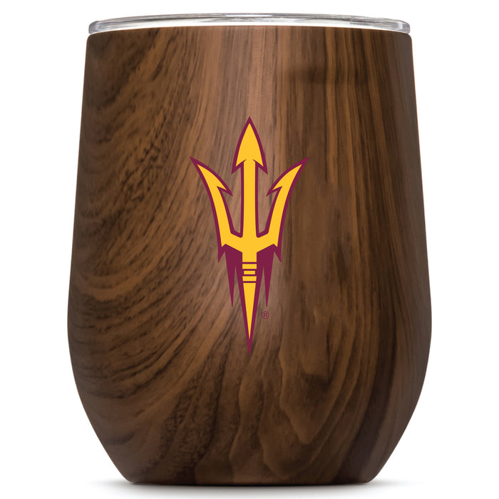 Corkcicle Stemless Wine Glass with Arizona State Sun Devils Primary Logo