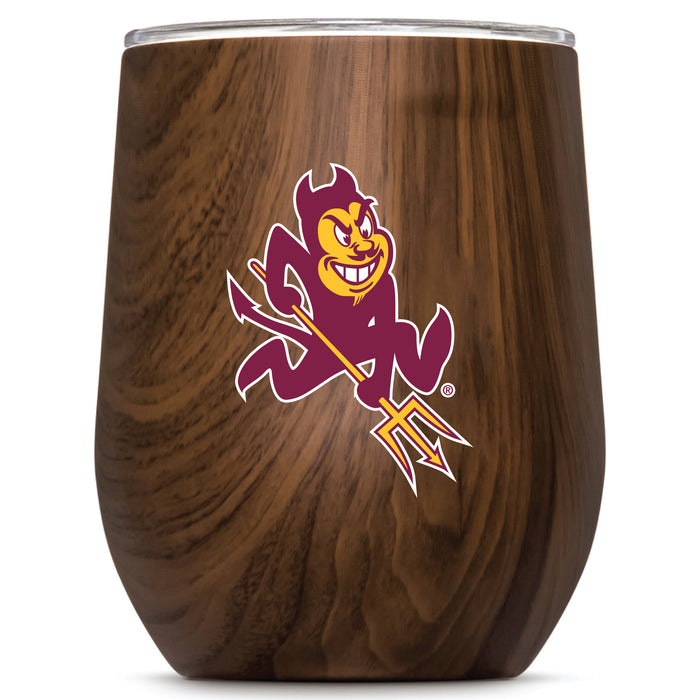 Corkcicle Stemless Wine Glass with Arizona State Sun Devils Secondary Logo