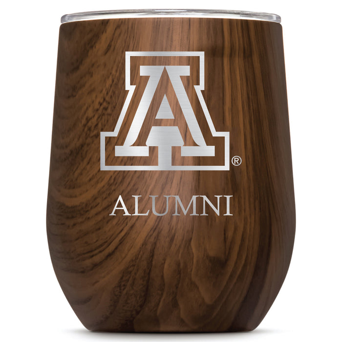 Corkcicle Stemless Wine Glass with Arizona Wildcats Alumnit Primary Logo