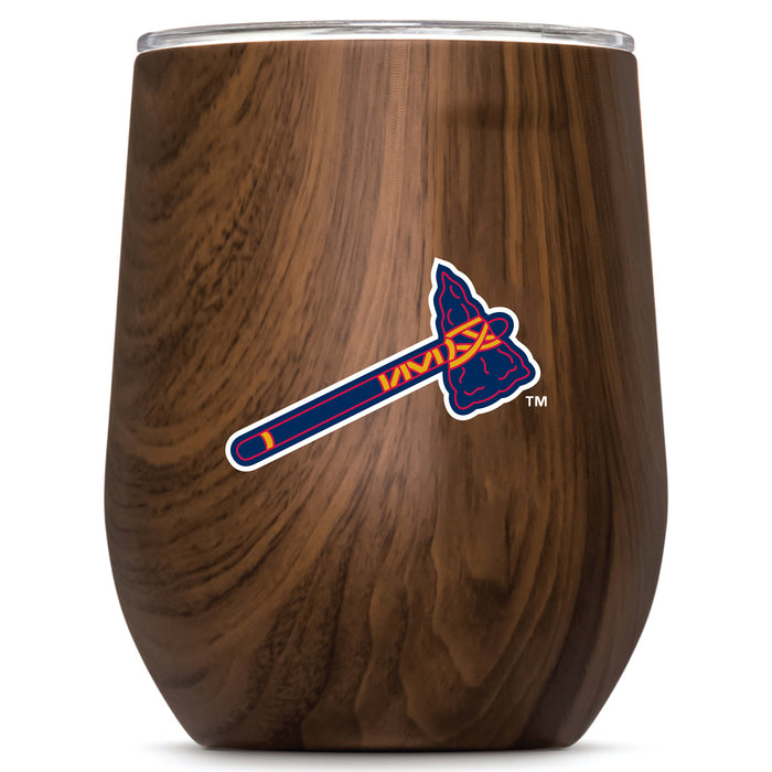 Corkcicle Stemless Wine Glass with Atlanta Braves Secondary Logo