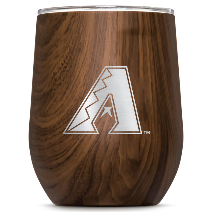 Corkcicle Stemless Wine Glass with Arizona Diamondbacks Primary Logo