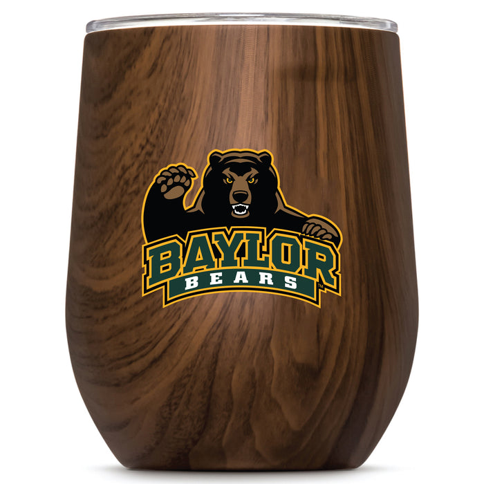 Corkcicle Stemless Wine Glass with Baylor Bears Secondary Logo