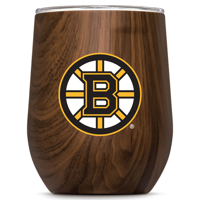 Corkcicle Stemless Wine Glass with Boston Bruins Primary Logo