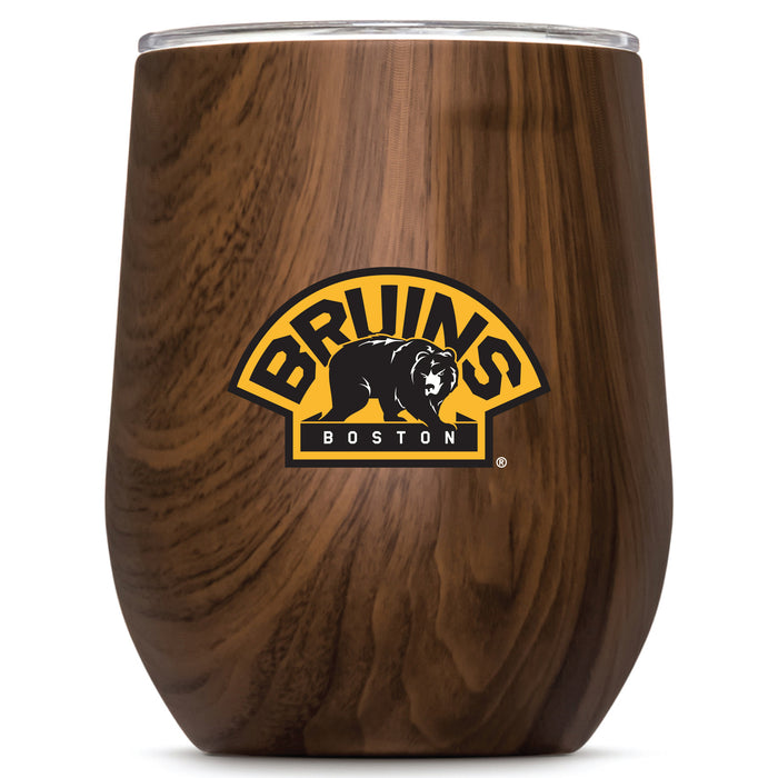 Corkcicle Stemless Wine Glass with Boston Bruins Secondary Logo