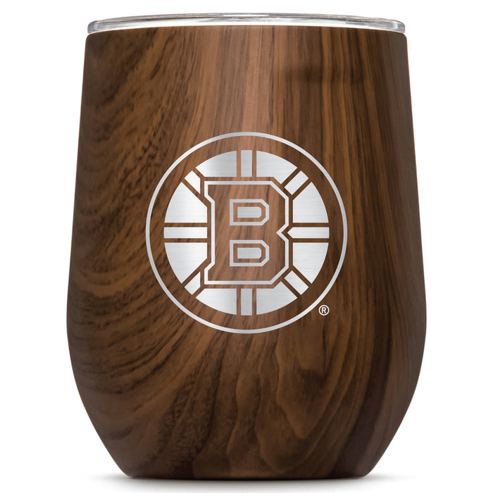 Corkcicle Stemless Wine Glass with Boston Bruins Primary Logo