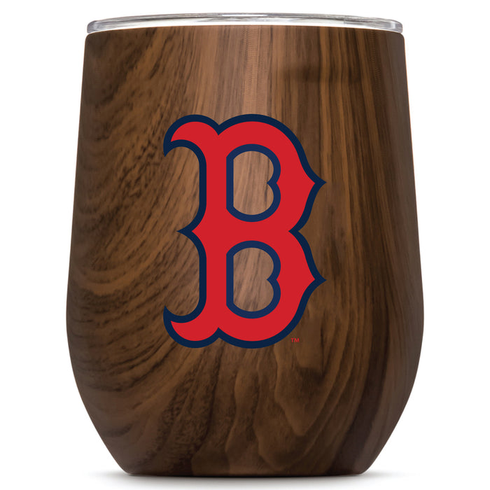 Corkcicle Stemless Wine Glass with Boston Red Sox Primary Logo