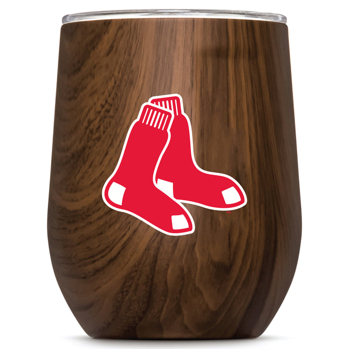 Corkcicle Stemless Wine Glass with Boston Red Sox Secondary Logo