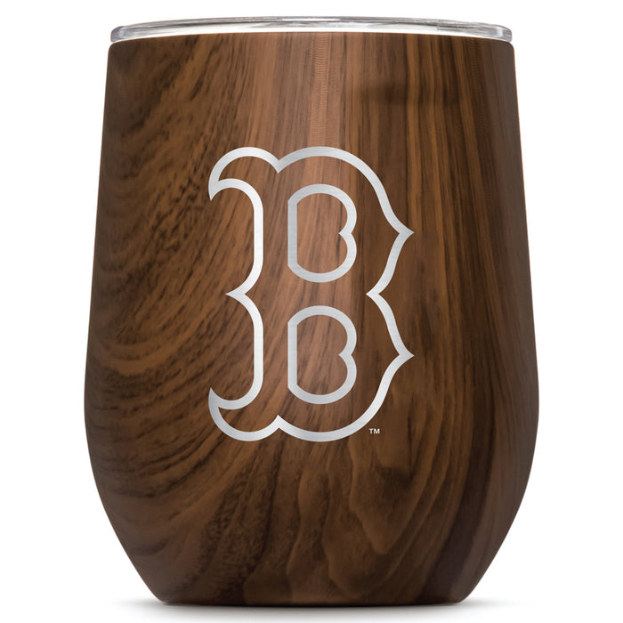 Corkcicle Stemless Wine Glass with Boston Red Sox Primary Logo