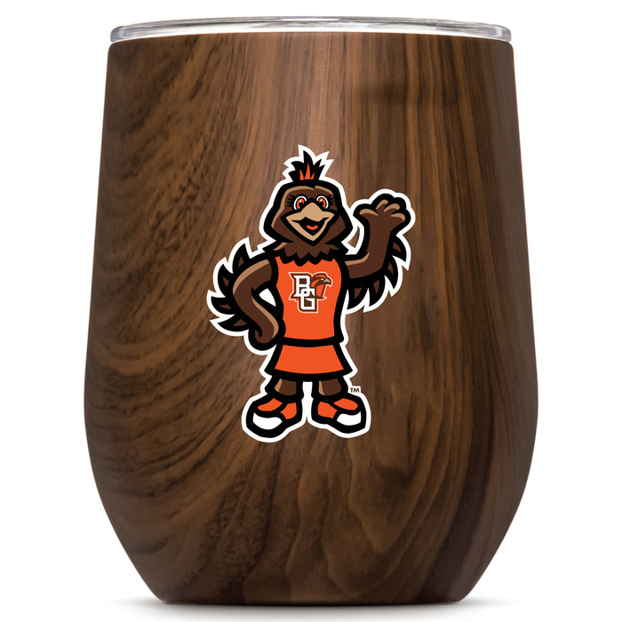 Corkcicle Stemless Wine Glass with Bowling Green Falcons Secondary Logo