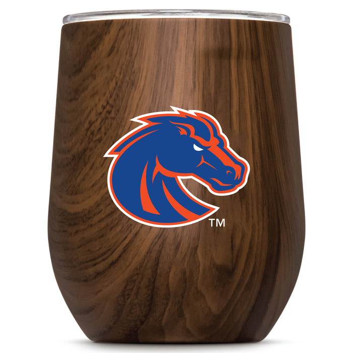 Corkcicle Stemless Wine Glass with Boise State Broncos Primary Logo