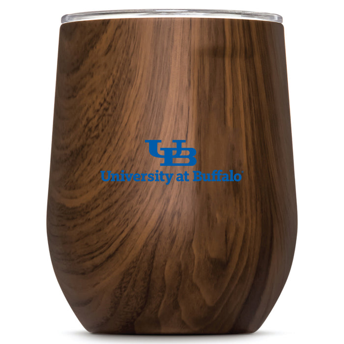 Corkcicle Stemless Wine Glass with Buffalo Bulls Primary Logo