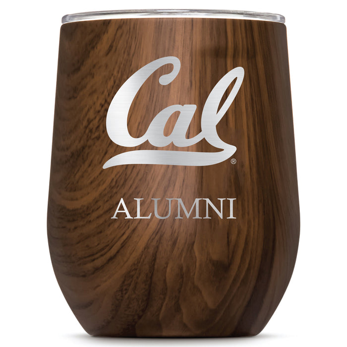 Corkcicle Stemless Wine Glass with California Bears Alumnit Primary Logo