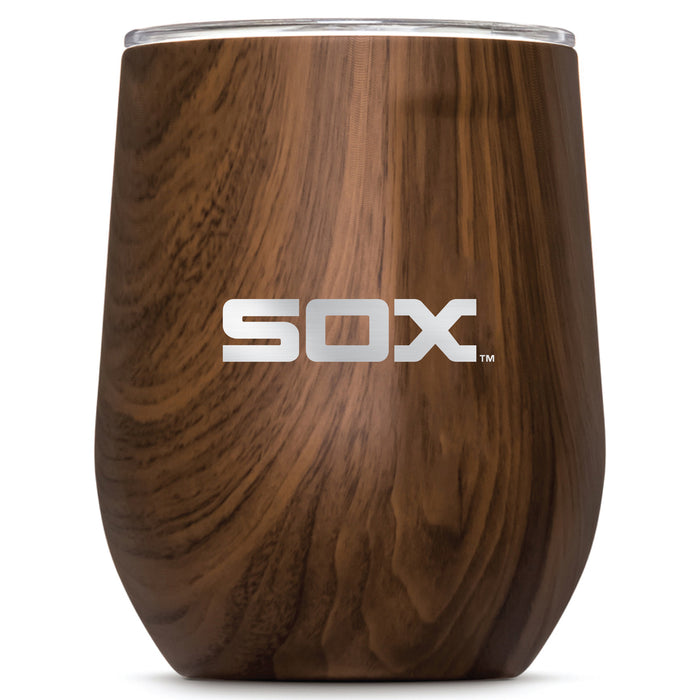 Corkcicle Stemless Wine Glass with Chicago White Sox Secondary Etched Logo