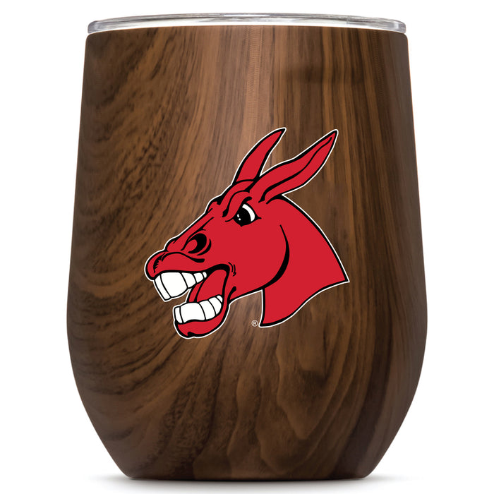 Corkcicle Stemless Wine Glass with Central Missouri Mules Secondary Logo