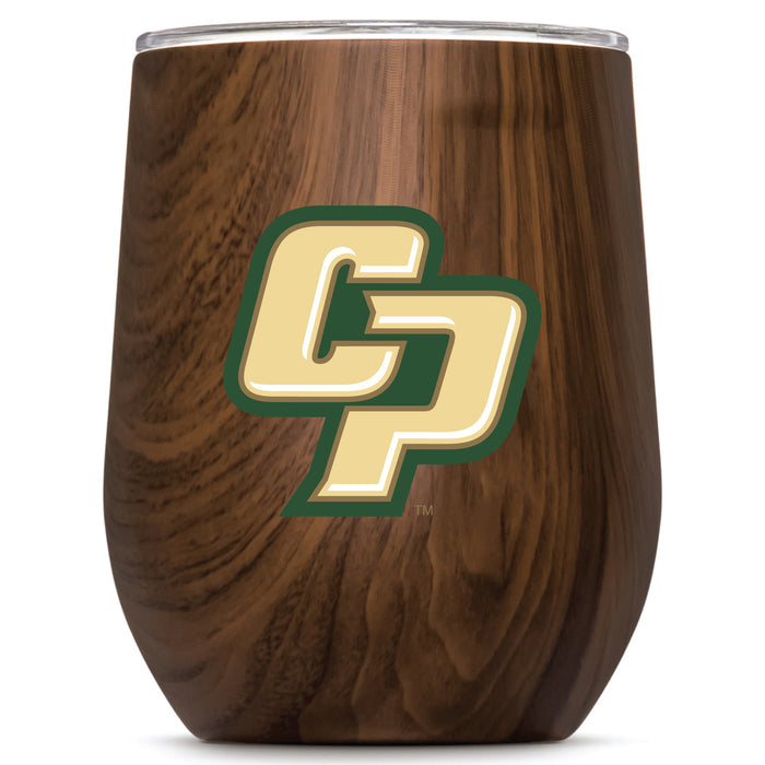 Corkcicle Stemless Wine Glass with Cal Poly Mustangs Secondary Logo